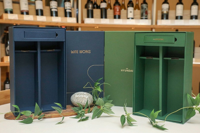 종이소재 와인패키지. / 사진제공 = 현대백화점