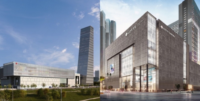 대전신세계 아트 앤 사이언스점과 롯데백화점 동탄점. / 사진제공 = 한국금융 DB