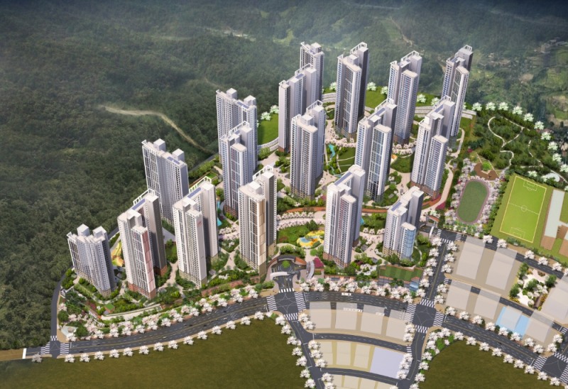 ‘힐스테이트 봉담 프라이드시티’ 조감도. / 사진=현대건설