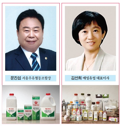 [식음료 라이벌전 ⑧ (끝) 우유] 문진섭 vs 김선희, 원윳값 인상 압박 속 개별 브랜드 육성