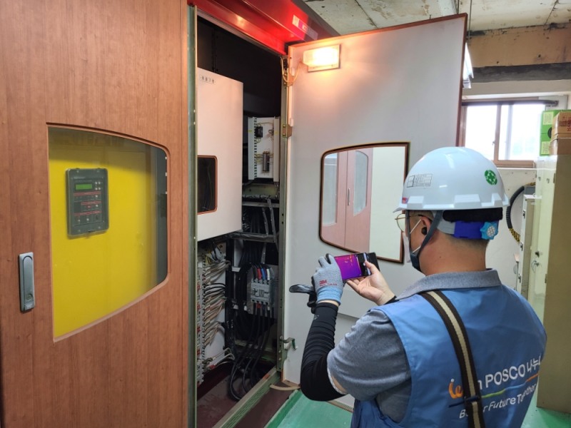 특수학교 소방시설 보강 작업 / 사진제공=포스코건설