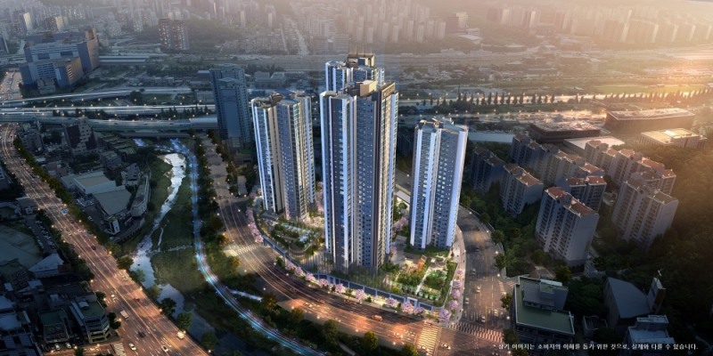 수지구청역 롯데캐슬 하이브 엘 조감도 / 사진제공=롯데건설