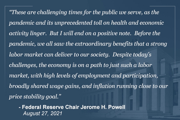 사진출처= 미국 연방준비제도(Federal Reserve) 트위터 갈무리(2021.08.28)