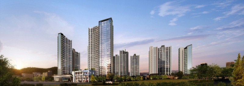 부산 괴정6구역 재개발정비사업 투시도 / 사진제공=롯데건설