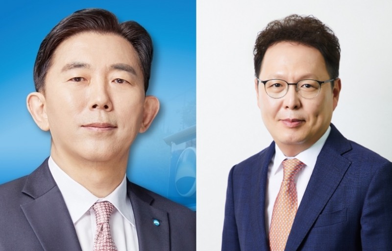 박경훈 우리금융캐피탈 대표(왼쪽)와 안정식 M캐피탈 대표(오른쪽). /사진=각사