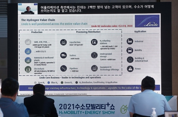 수소모빌리티+쇼 '수소산업 세미나' 현장.