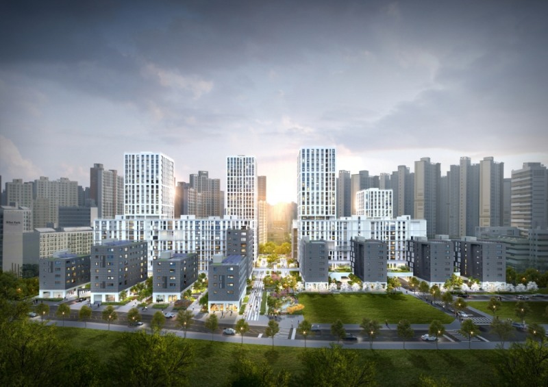 e편한세상 강일 어반브릿지 투시도 / 사진제공=DL이앤씨