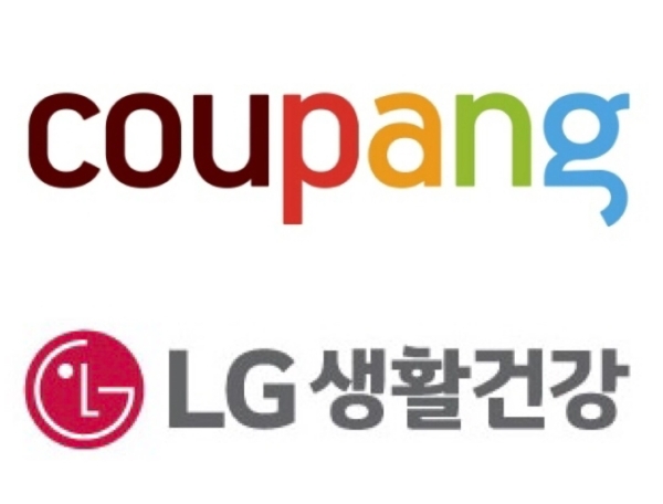 쿠팡, LG생활건강 CI/사진제공=각 사 홈페이지