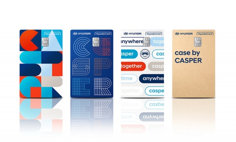 현대자동차의 경형 SUV ‘캐스퍼’ 전용 신용카드. /사진제공=현대카드
