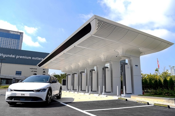 송도 현대프리미엄아울렛 E-pit 충전소.
