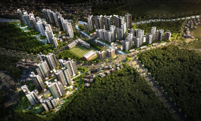 파주 1-3구역 재개발 조감도 / 사진제공=대우건설