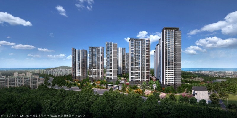 ‘강릉 롯데캐슬 시그니처 아파트’ 투시도. / 사진제공=롯데건설