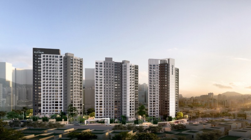 부산 동래구 온천동 온천제2공영 아파트 일원 가로주택정비사업 투시도. / 사진제공=쌍용건설