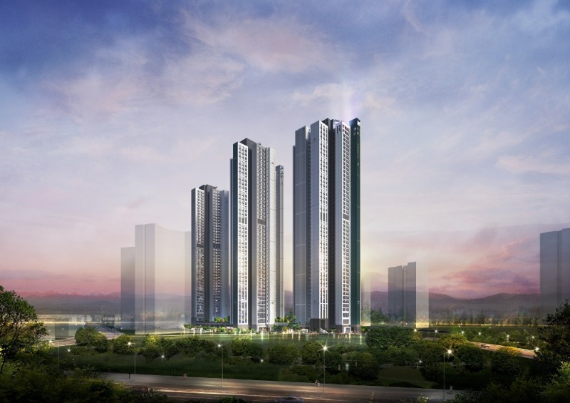 연희공원 푸르지오 라-끌레르 야경투시도 / 사진제공=대우건설