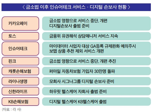 금소법 발 인슈테크 혼란·막오른 디지털손보사 경쟁