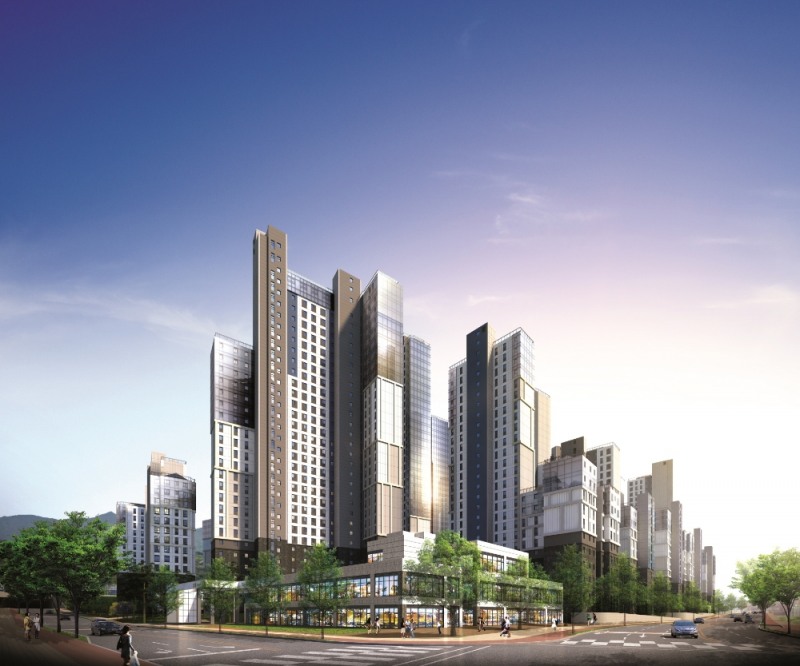 과천자이 단지내 상가 투시도 / 사진제공=GS건설