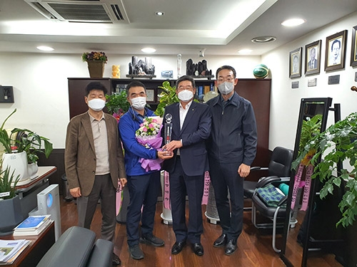 원주원예농협, 상호금융예수금 5000억원 달성탑 수상