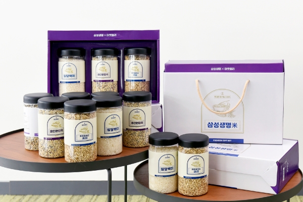 삼성생명이 삼성생명미(米)를 출시하고 마켓컬리에서 판매한다./사진제공= 삼성생명