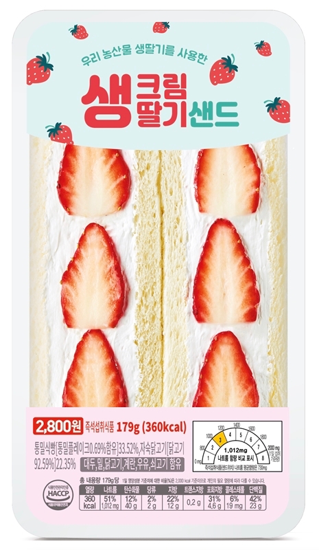 CU편의점 '딸기샌드위치'/사진제공=BGF리테일