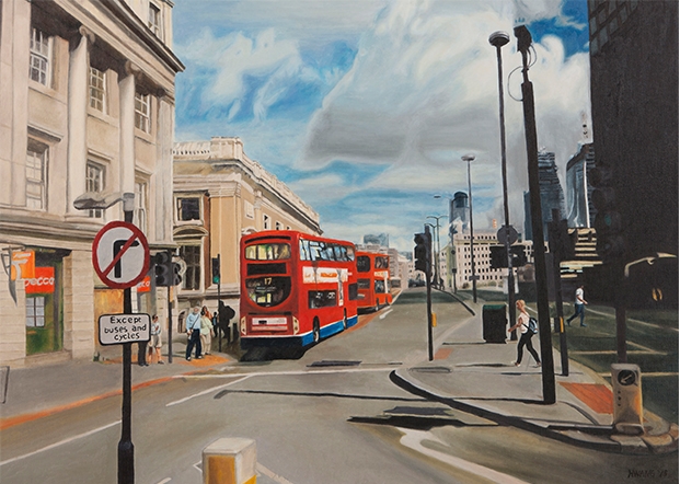 낯선도시를 걷다, 90.5×65.0cm, Oil on Canvas, 2018