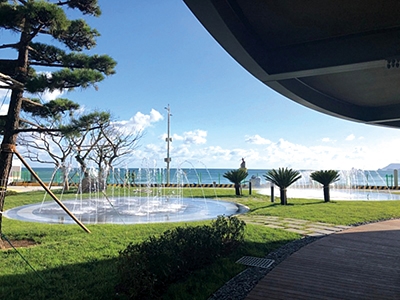 ▲ 엘시티더샵 921호 소공원. 사진제공 = 포스코건설