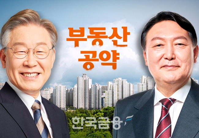 이재명 더불어민주당 대선 후보 (왼쪽), 윤석열 국민의힘 대선 후보 (오른쪽)
