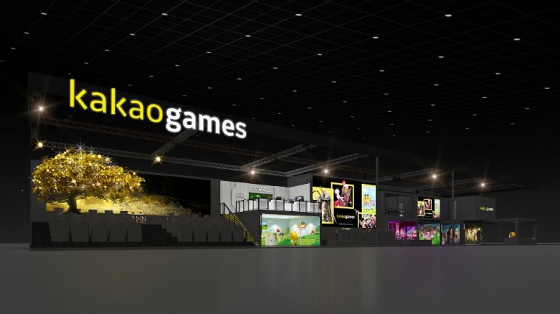 카카오게임즈, ‘지스타 2021’ 부스 조감도. 사진=카카오게임즈