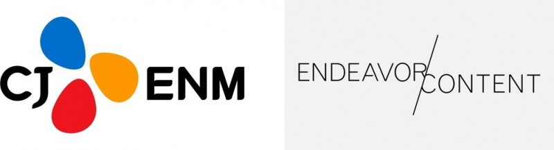 (왼쪽부터) CJ ENM, 엔데버 콘텐츠 CI/사진제공=CJ ENM