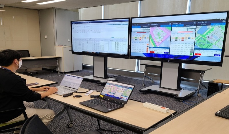 실시간 래미콘 운송정보 관리시스템 예시 / 사진제공=포스코건설