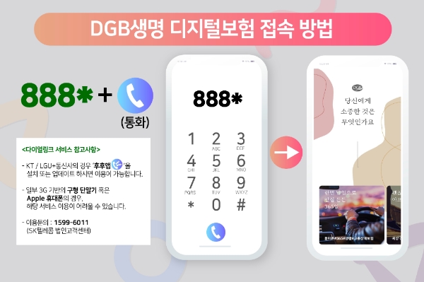 DGB생명이 'SKT 다이얼링크'를 도입해 고객 편의를 강화한다./사진 제공= DGB생명보험