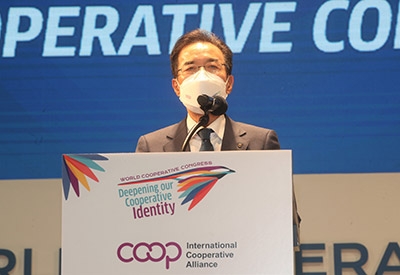 이성희 농협중앙회장, 세계협동조합대회 분과회의 주관