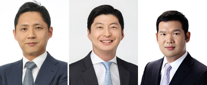 2022 정기 임원인사를 통해 부사장으로 승진한 허서홍 (주)GS 전무(사진 왼쪽), 허세홍 GS칼텍스 사장(사진 가운데), 허윤홍 GS건설 사장(사진 오른쪽)