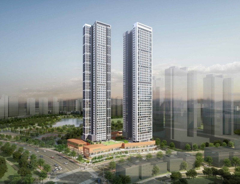 전주 ‘에코시티 주상복합 신축사업’ 투시도. /사진제공=한양