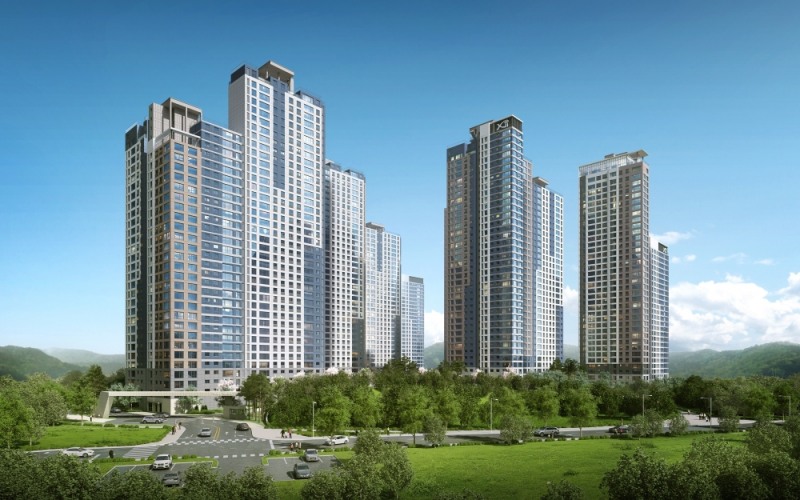 ‘익산자이 그랜드파크’ 투시도. /사진제공=GS건설