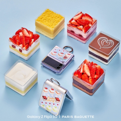 SPC 파리바게뜨, 케이크스토리·갤럭시Z플립3 케이스/사진제공=SPC그룹