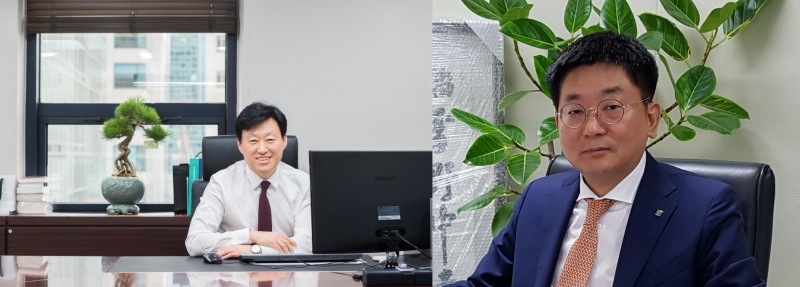 최윤성 부회장(왼쪽), 김정선 사장. / 사진제공=한국토지신탁