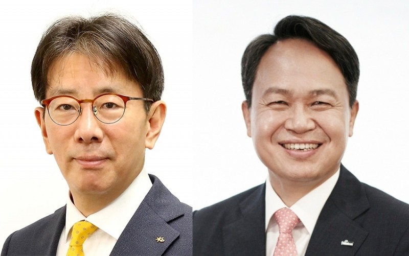 ▲이재근 KB국민은행장 내정자(왼쪽), 진옥동 신한은행장