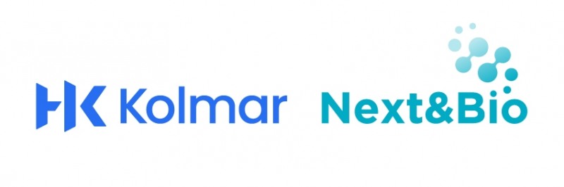 (왼쪽부터) 한국콜마 CI, 넥스트앤바이오 CI/사진제공=한국콜마