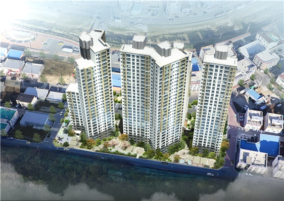 경북 칠곡군 석적읍 공동주택 신축공사 조감도. / 사진제공=SM그룹