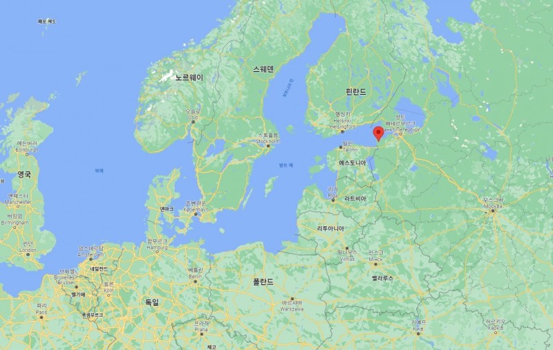 러시아 우스트 루가 위치도 / 사진제공=DL이앤씨