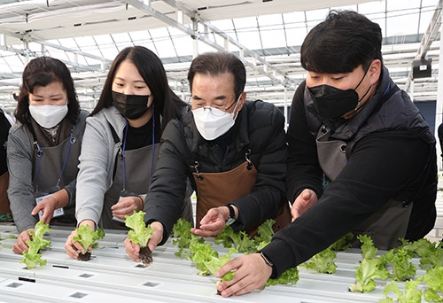 이성희 농협중앙회장, '스마트농업지원센터' 개소식