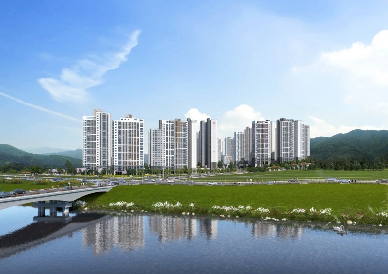 힐스테이트 몬테로이 전체 투시도