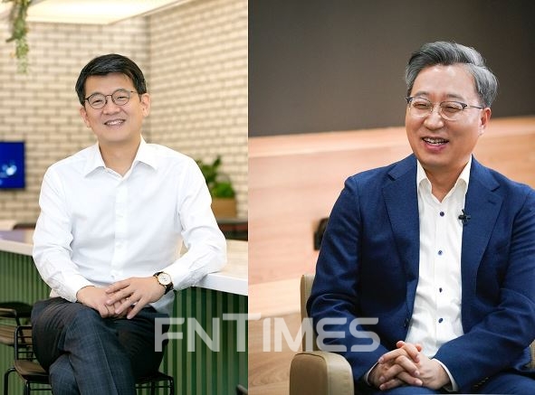 서호성 케이뱅크 은행장(왼쪽)과 윤호영 카카오뱅크 대표이사./사진=한국금융신문