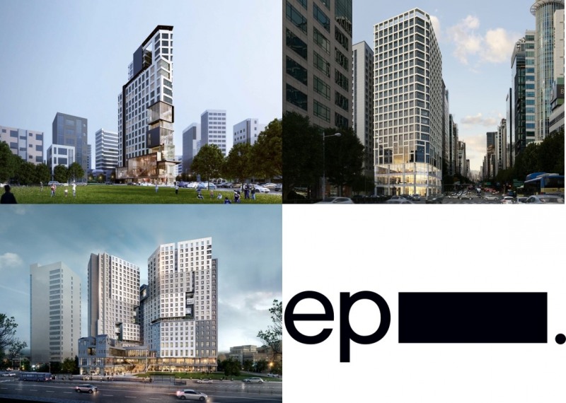 (시계 반대 방향으로) 에피소드 강남 262, 에피소드 신촌 369, 에피소드 수유 838 외관. / 사진제공=SK디앤디