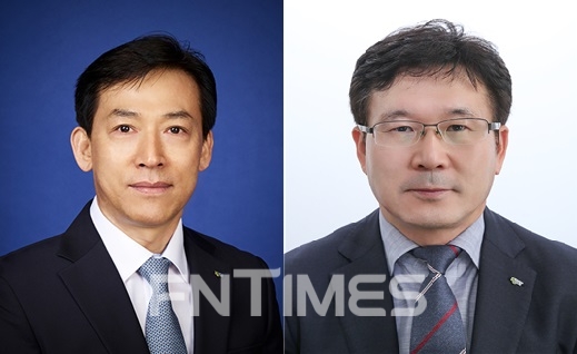 신용보증기금(이사장 윤대희) 김충배 신임 전무이사(왼쪽), 한영찬 신임 상임이사./사진=신용보증기금
