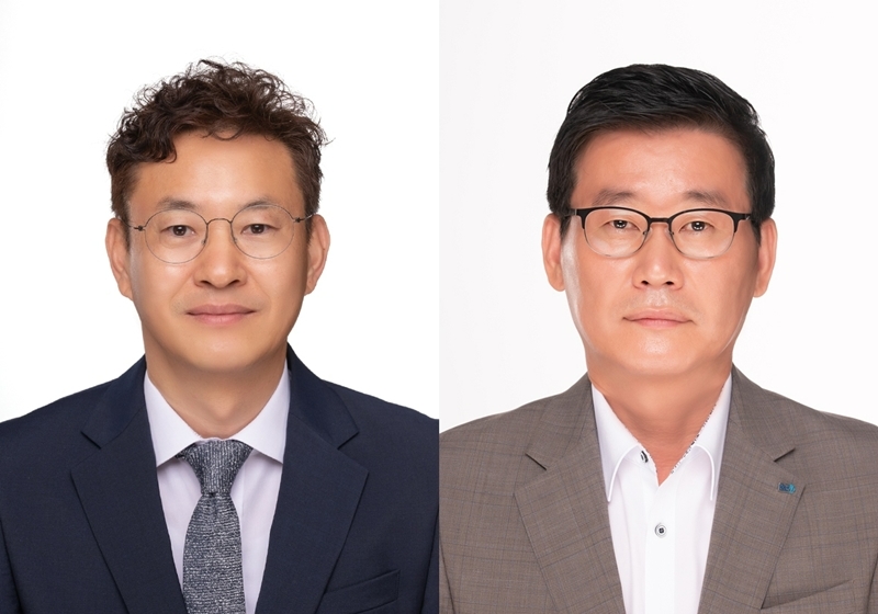 신임 상무이사로 선임된 유현상 CB사업부문장(왼쪽)과 신정호 RS사업부문장. /사진제공=한국기업데이터