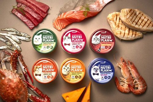 ▲ 동원에프앤비 브랜드 뉴트리플랜의 반려묘용 습식캔. 사진제공 = 동원그룹