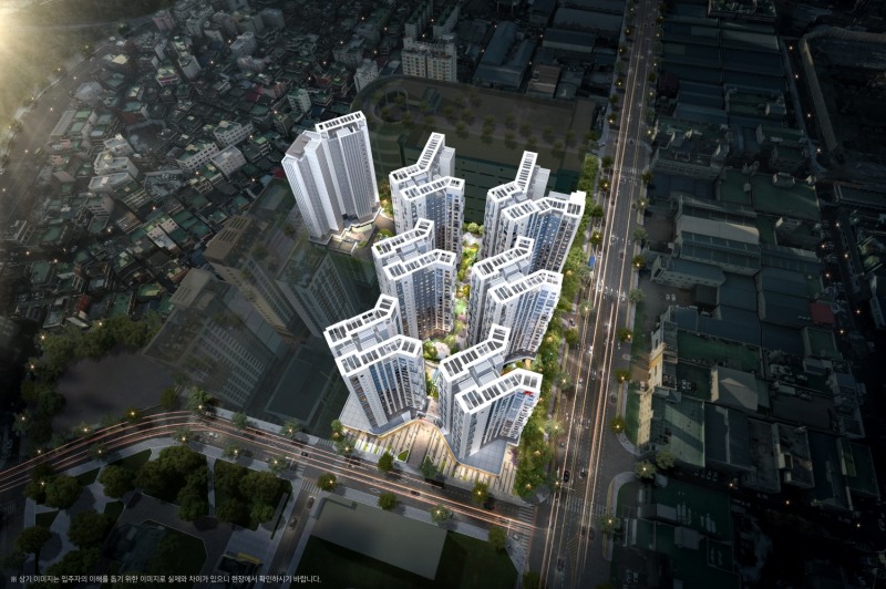 힐스테이트 도화 더테라스 조감도