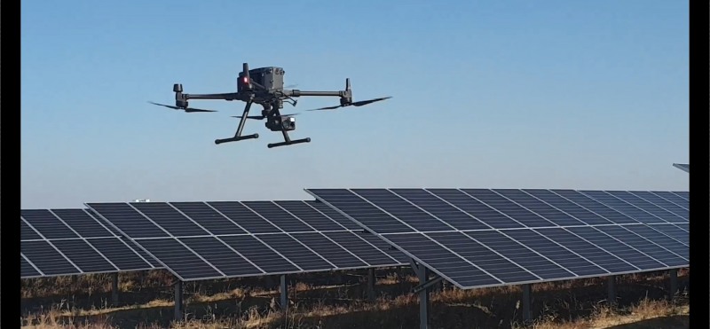 열화상 카메라 드론 비행 모습. / 사진제공=현대엔지니어링