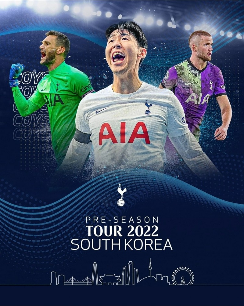 손흥민과 안토니오 콘테 감독을 포함한 토트넘이 오는 7월 프리시즌에 한국을 방문한다./사진제공=토트넘 홋스퍼 인스타그램 갈무리